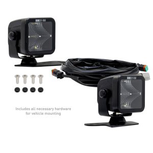 Ford Bronco Light Pods - Ditch - Borne Off-Road - 3x3 Flood, 2-Piece - `21-`27